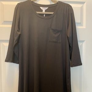Dark Grey T-shirt Dress